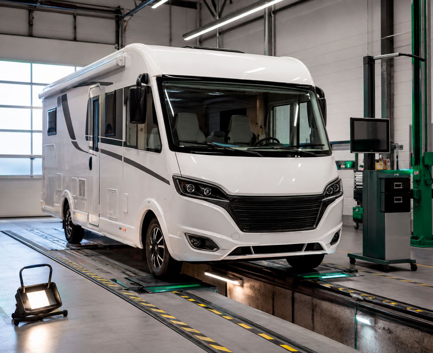 Inspección presencial de una camper